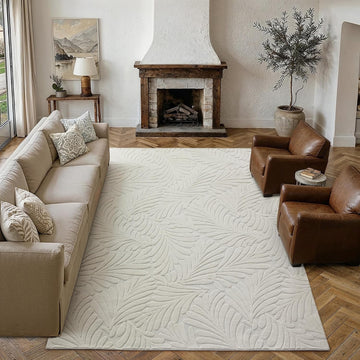 White Soft Shag Area Rug Non Slip