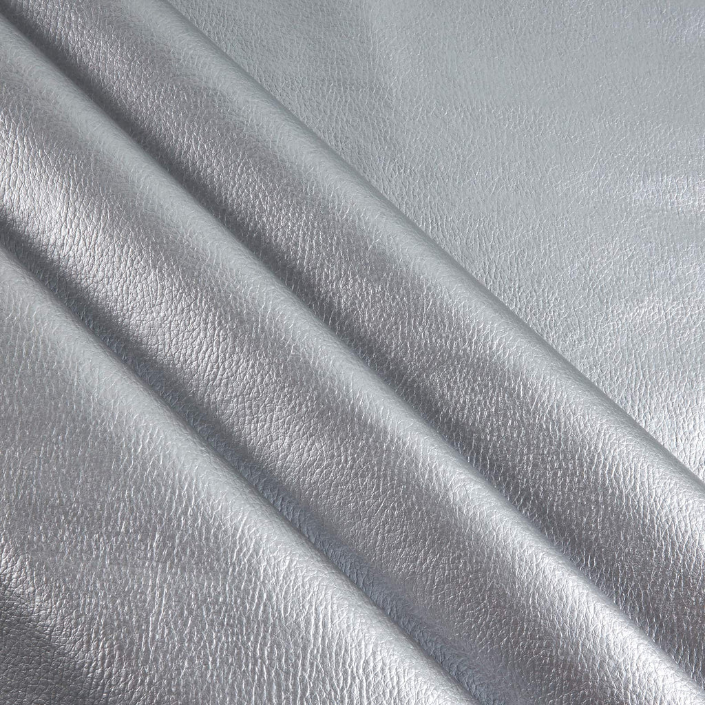 Frisco Vinyl Metallic Silver, Fabric by the Yard
