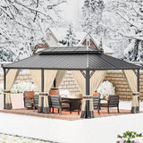 12' x 20' Hardtop Gazebo,Outdoor Aluminum Frame Permanent Pa - Image 5