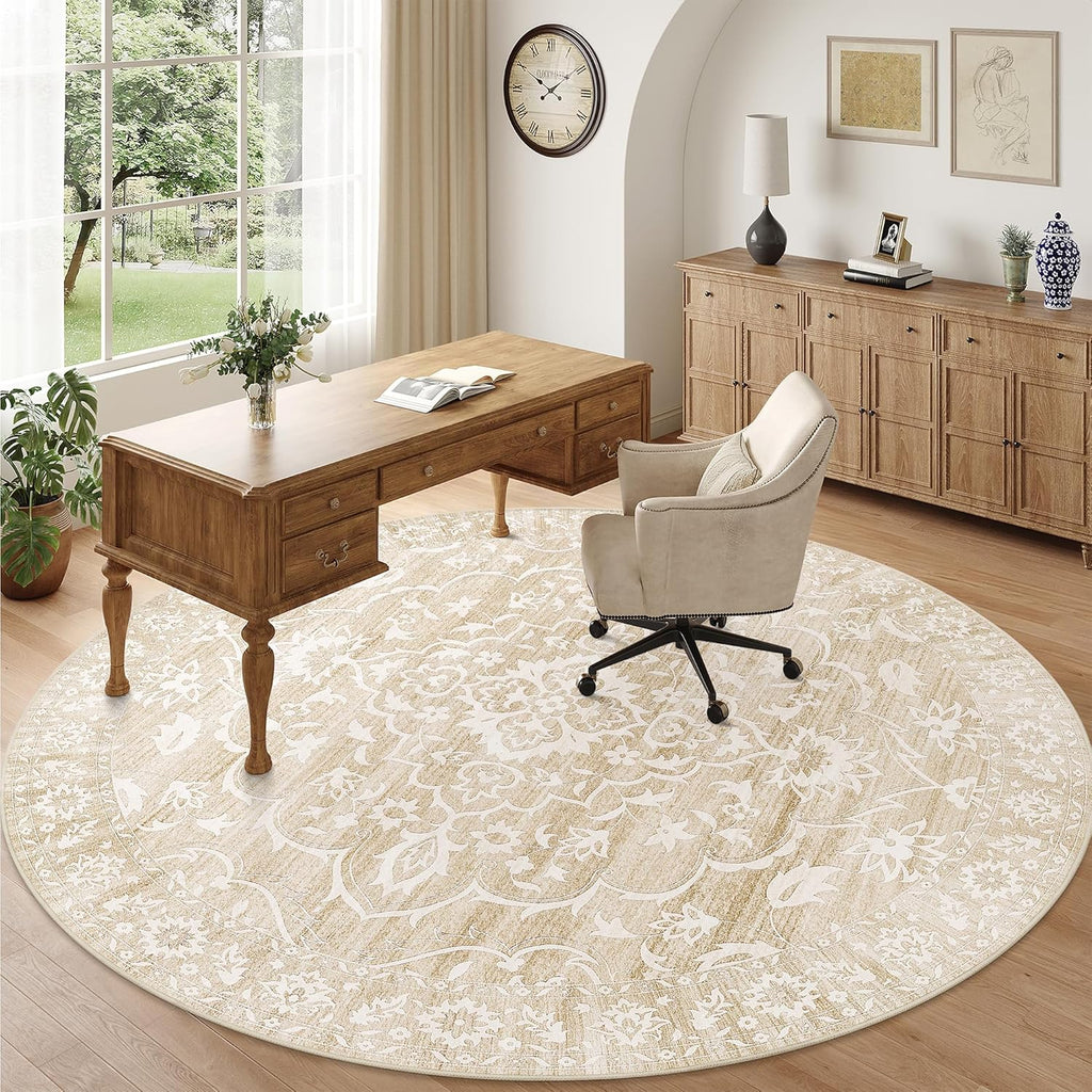 Washable Round Rug 8ft
