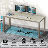 48-Inch Commercial-Grade Office Computer Desk, Maple