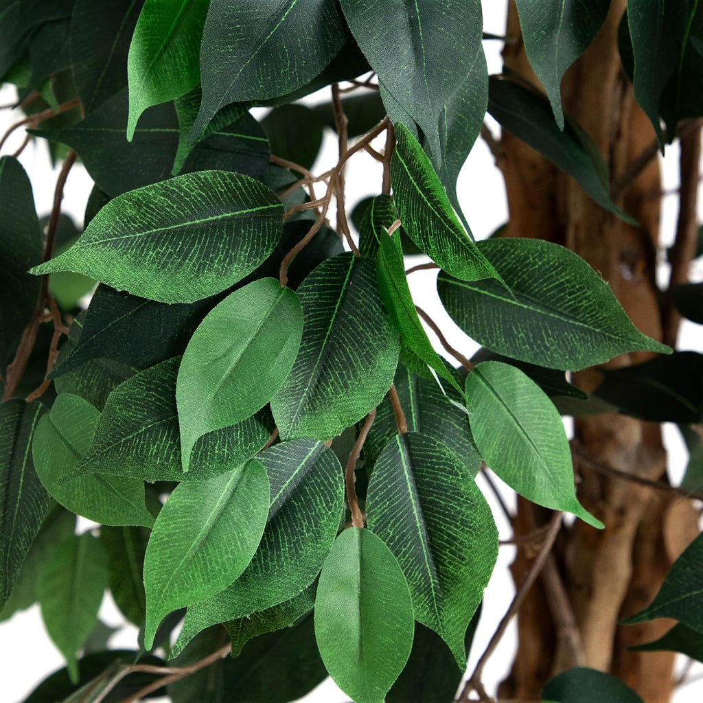 10 ft Artificial Ficus Tree Planter Floor Plant