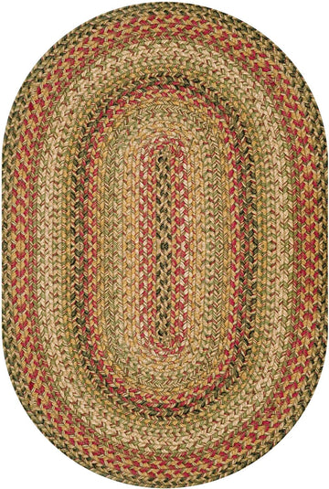 Kingston Oval Braided Rugs 20x30 - A Jute Braided Multi Colored Rug to Use, and Bathroom