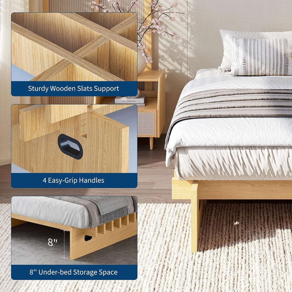 Japanese Platform Bed Frame detail