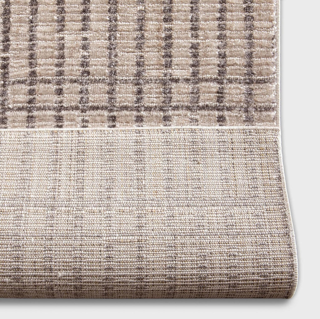 Custom Size Hallway Stair Runner - Nordlys Skog Ivory - 27 Inches Wide x 4 Feet Long Runner (27" x 4')