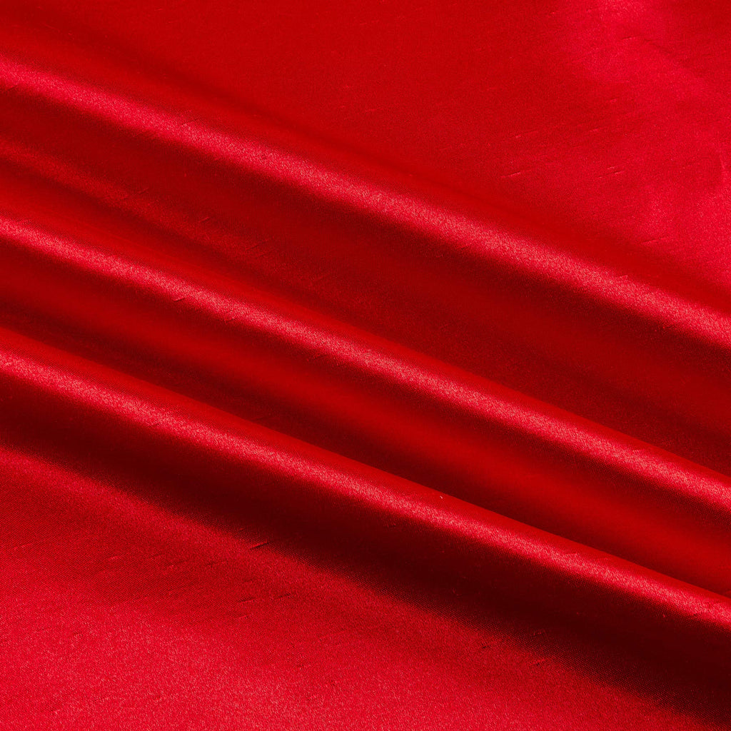 Shantung Sateen Red, Fabric by the Yard