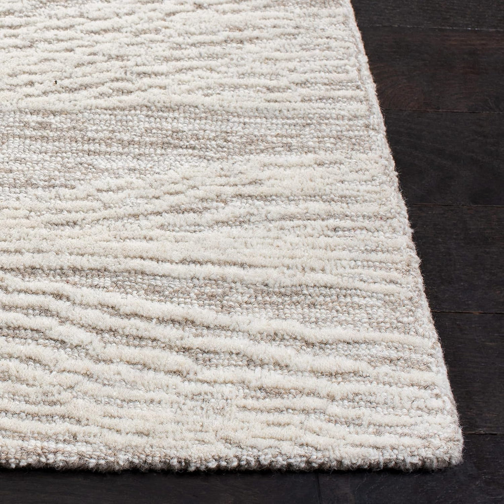Metro Area Rug - 9' x 12', Natural & Ivory, Handmade Modern Wool