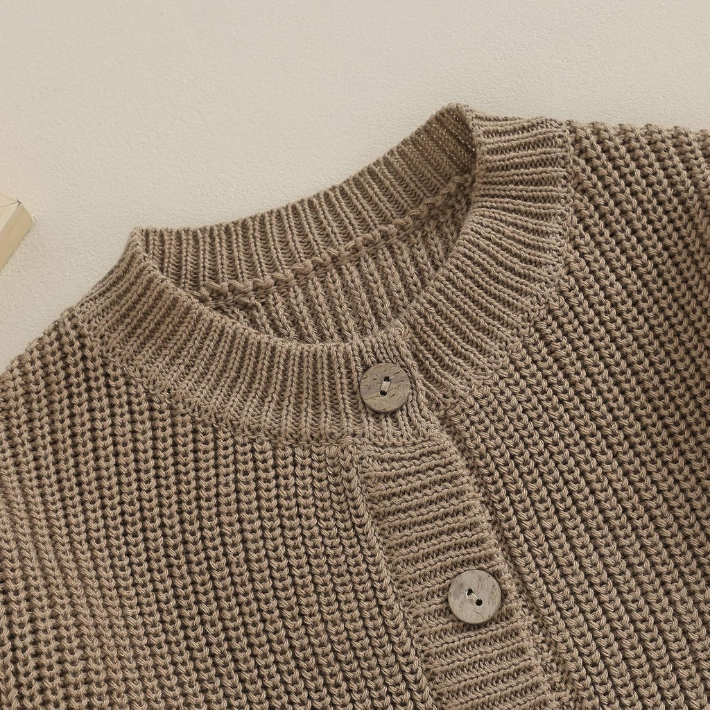 Baby Girl Boy Cute Long Sleeve Button Up Cardigan Toddler Knit Sweater Infant Fall Winter Clothes