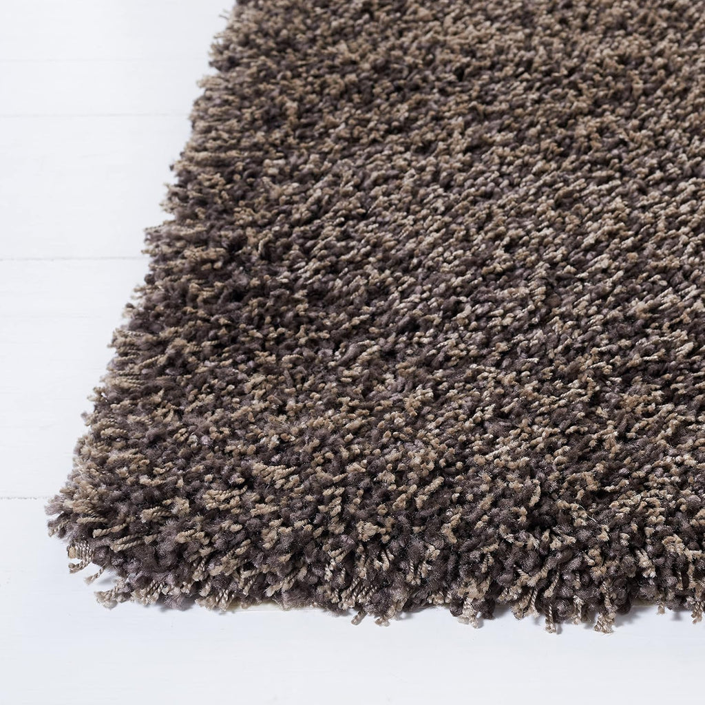 Santa Monica Shag Collection Runner Rug - 2'3" x 7', Mushroom, Solid Design, Non-Shedding & Easy Care, 2-inch Thick