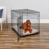 42-Inch iCrate for Large Breeds, 71-90 lbs, Single Door Folding Dog Crate with Divider Panel