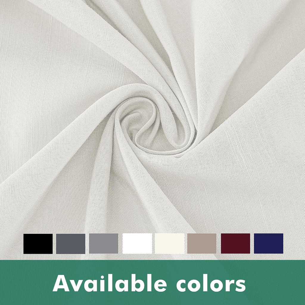 Wrap Around Queen Size Bed Skirt Split Corner 18" Drop-Elastic Dust Ruffle | Ivory Adjustable Pleated Bedskirt-Easy