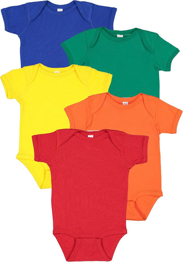 Baby Bodysuit Girl & Boy | to Pack Bulk Set, Snap Easy Closure