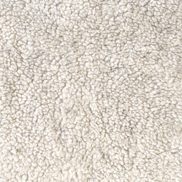 Faux Fur Sherpa Fleece Fabric Material by the Yard, Solid Cream