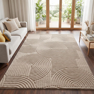 Brown Solid Color Area Rug,Washable Living Room Bedroom Carpet