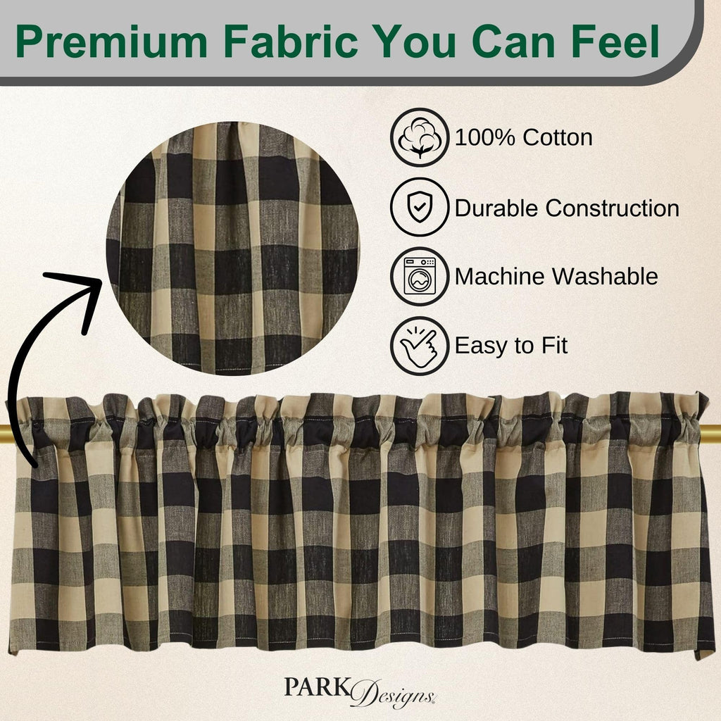 Wicklow Buffalo Check Valance
