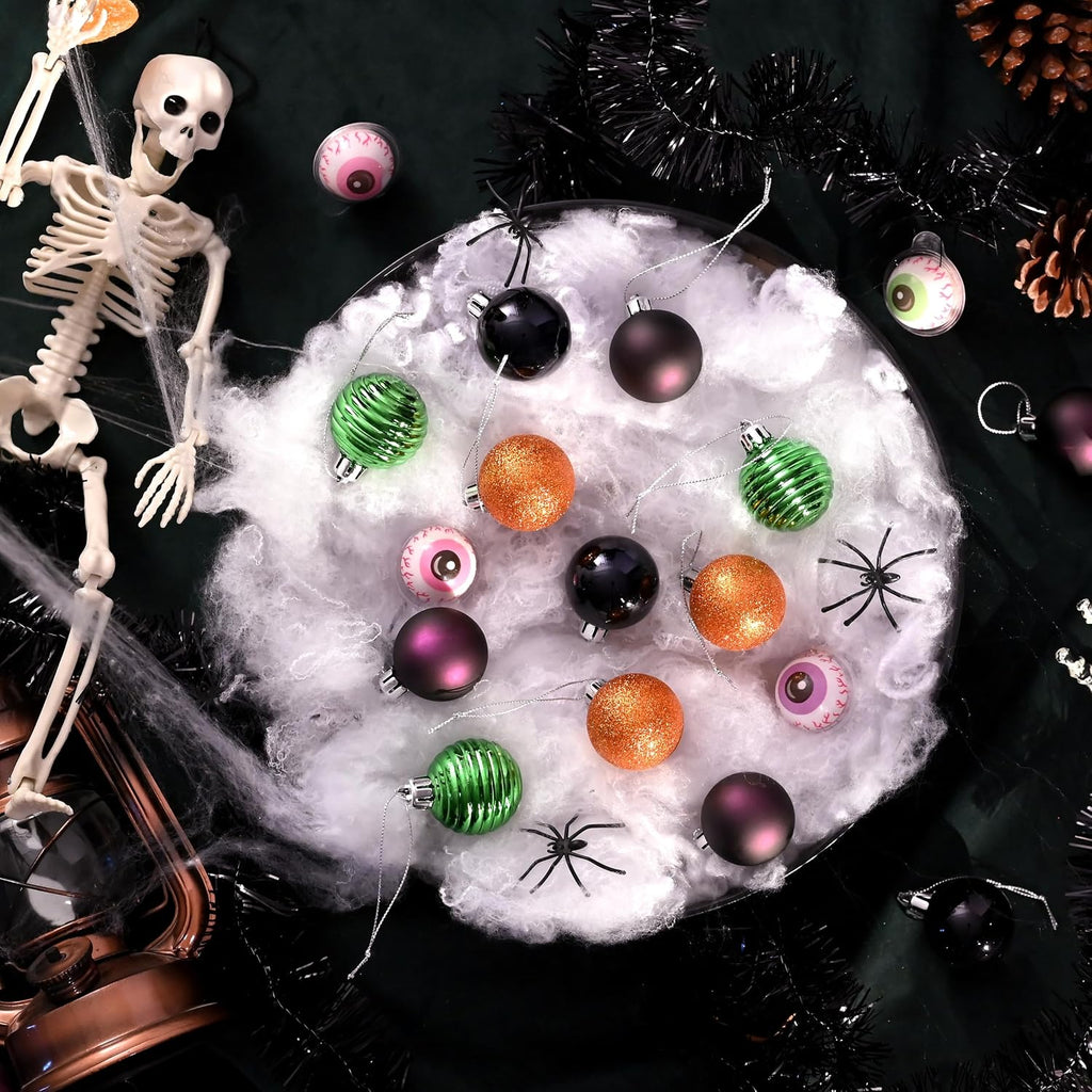 Halloween Ornaments Tree Decorations Indoor 1.6 Inch - Set of 24