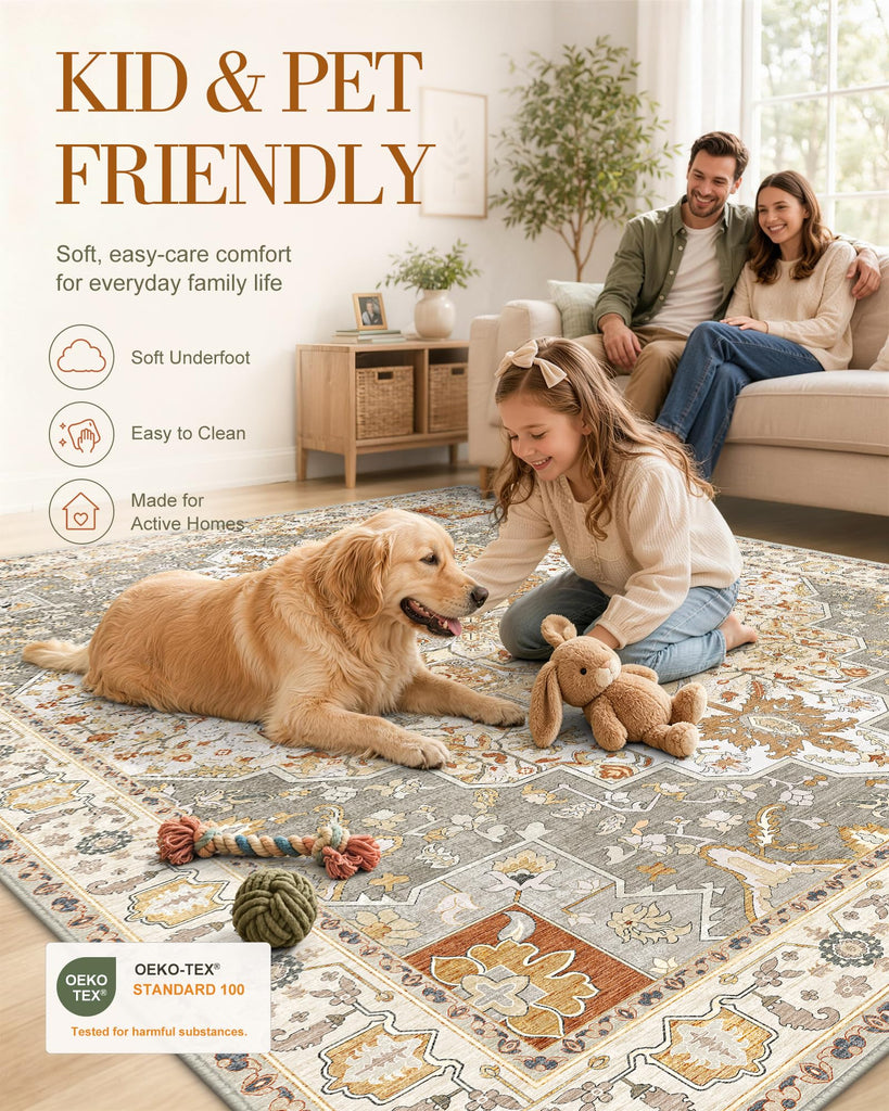 2x7 Washable Runner Rug, Soft Non Slip Carpet Kitchen