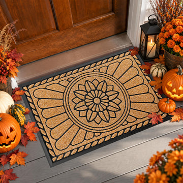 Front Door Mat, Heavy Duty Durable Welcome Mat for Outdoor Indoor, Dirt Trapper Waterproof Super Mud Scraper Door Mat