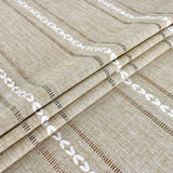 Rustic Farmhouse Embroidered Square Tablecloth Jacquard Striped Table Cloth Linen Texture Washable D