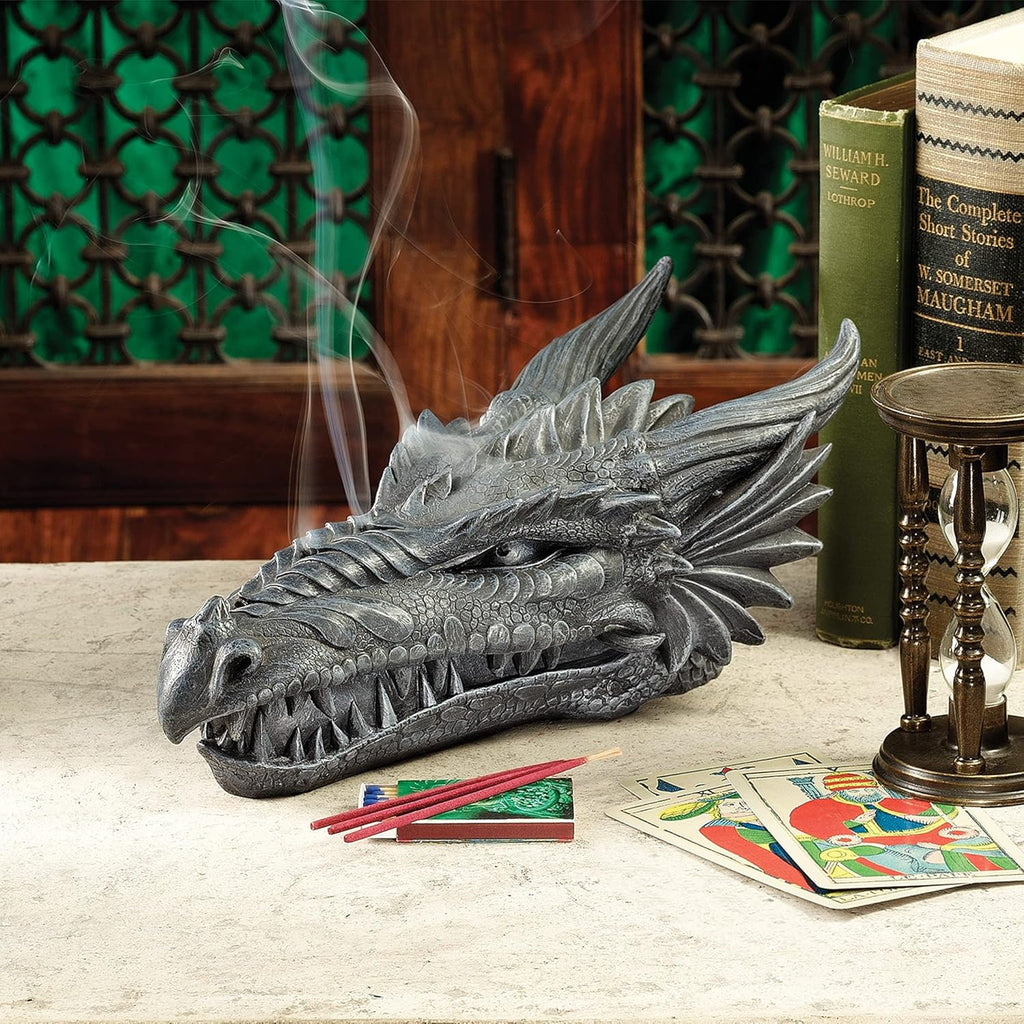 Stryker the Smoking Dragon Sculptural Incense Box