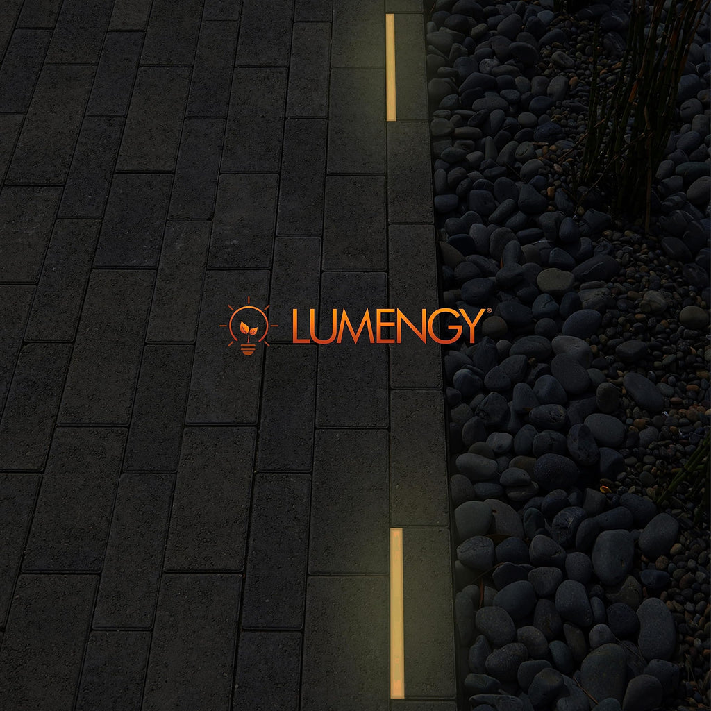 Paver Light Slim 0.5x8 Inch (0.55x7.87), 2700K Warm White, Glare-Free Linear Lighting for Driveways, Walkways