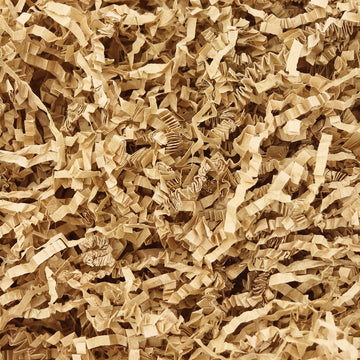 Crinkle Cut Paper Shred Filler, 2 LB Brown Shredded Paper for Gift Boxes Bags Basket Filler Decoration, Grass Cushion