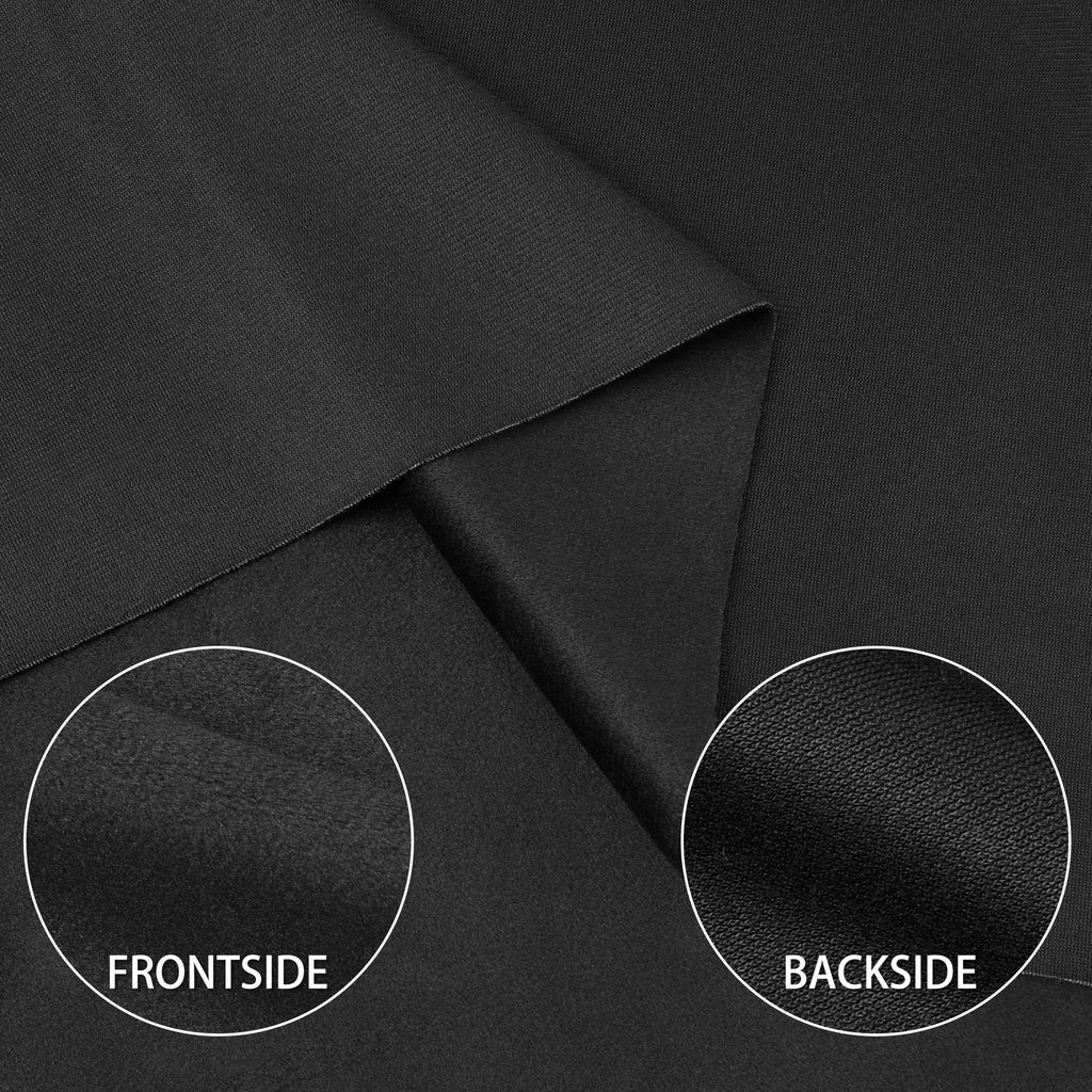 Velvet Upholstery Fabric, Black, 1 Yard, 58 inches Wide