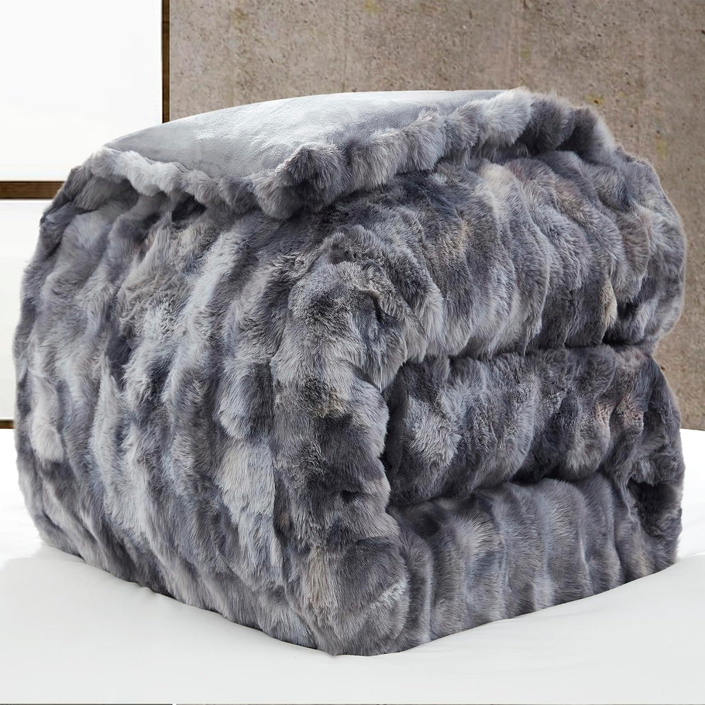 Beary Soft - Coma Inducer Alaskan King Comforter Set - Glacier Black Bear | Experience Coma Worthy Sleep with Cozy
