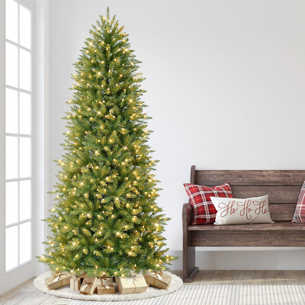 International 7.5ft Pre-Lit Slim Fraser Fir Christmas Tree