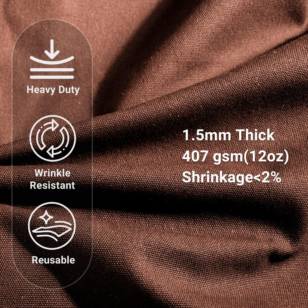 12oz Heavy Duty Cotton Canvas Fabric, Thickend Cotton Duck Cloth, 5 Yard