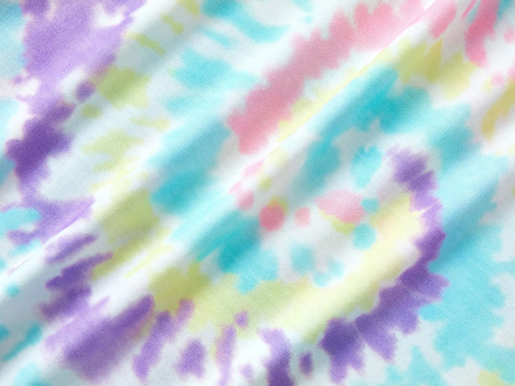 Girls Pajama Set Tie Dye Cute Prints Tee & Shorts