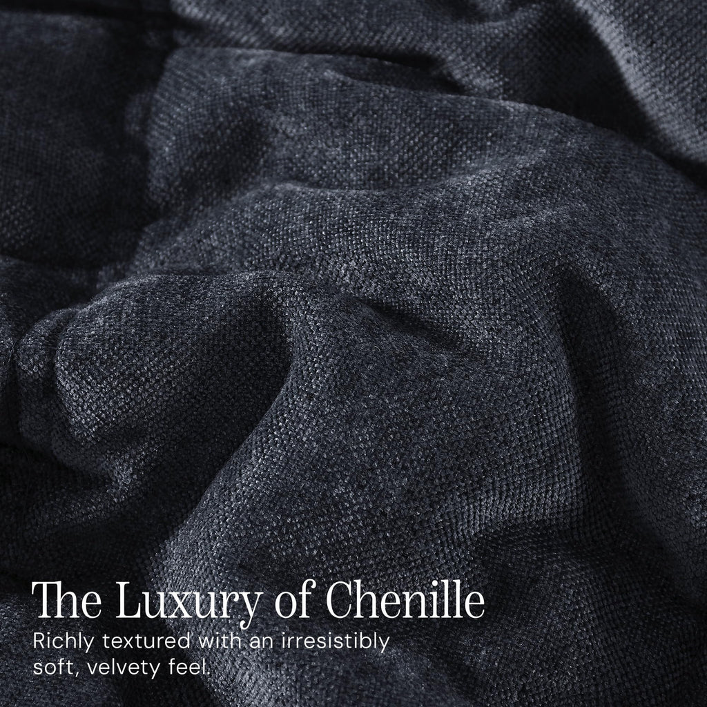 Chenille Full Size Comforter Sets-Cozy Warm Velvet Bedding Set