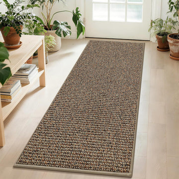 Hallway Runner Rugs 2x6, Hallway Rug Non-Slip Washable, Taupe | (Rolled-Up NO Creases) Runner Rug Absorbent Stain