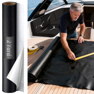 Self Adhesive : 2 Yard Roll Faux Leather for Boat Seats