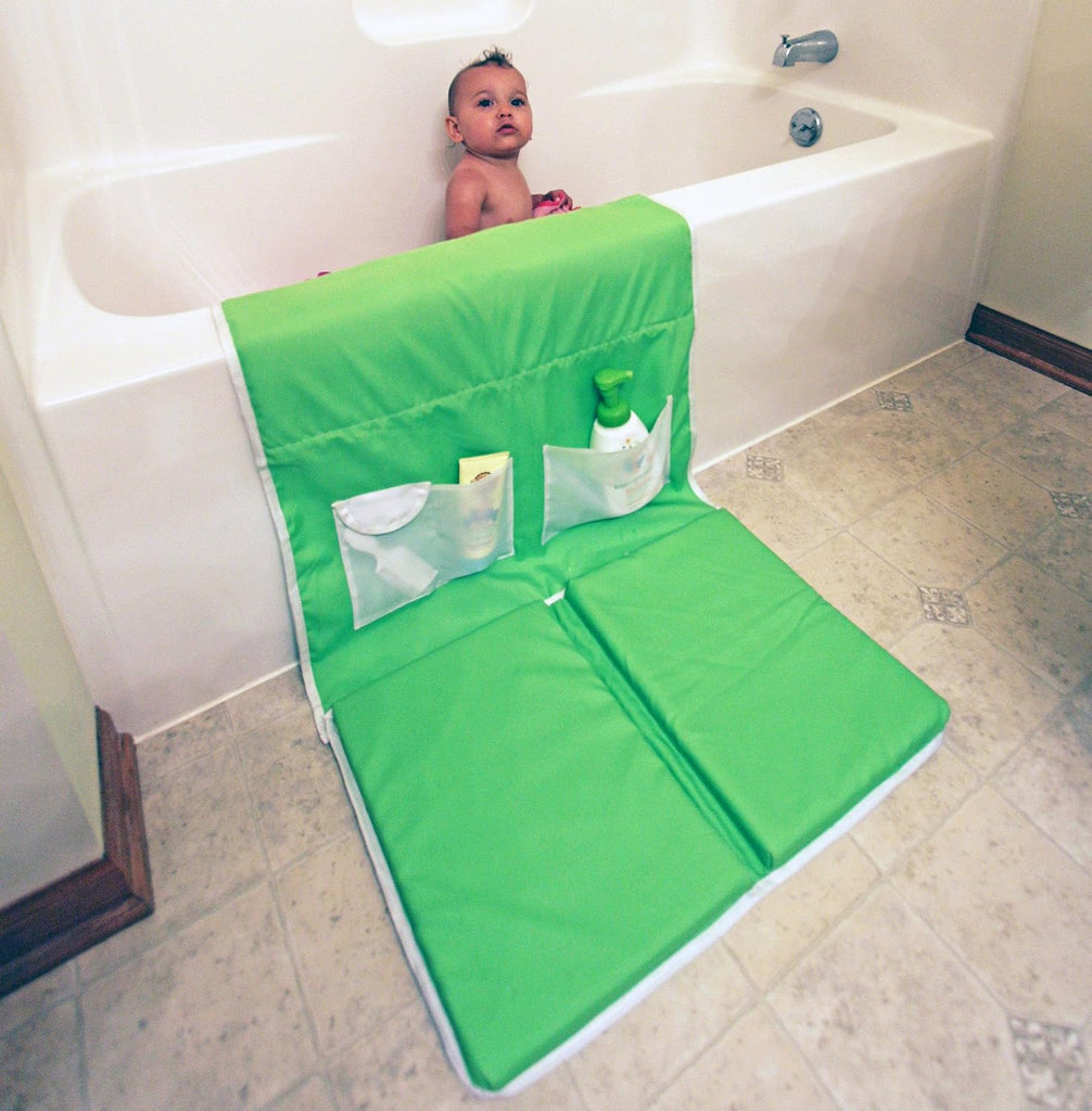 Bath Kneeler Pad & Elbow Armrest Mat for Bathtub - Baby Bath Kneeling Pad For Moms - Foldable Non Slip Safety
