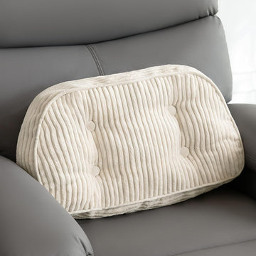 Lumbar Support Pillow for Recliner Chair/Accent Chair/Couch/Office Chair, Tufted Corduroy Back Support Cushion for