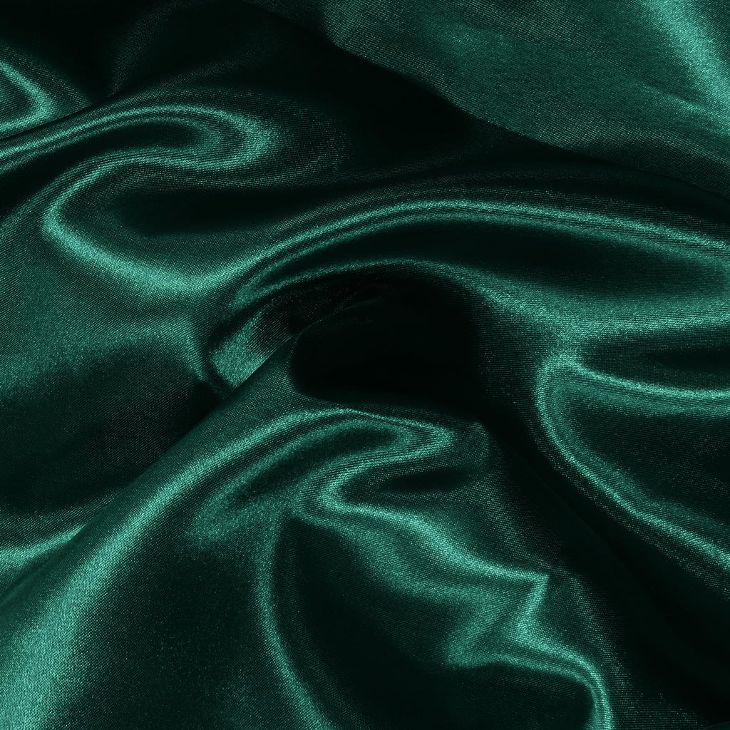 3 Yard Hunter Green Satin Fabric 63" Wide