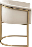 Meridian Furniture 758Cream-C Tierra Collection Modern | Contemporary Upholstered Dining Chair with Luxurious Cream