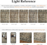 Brown Runner Rug 2x14 Vintage Area Carpet Hallway Long Indoor Kitchen Washable Living Room Low Pile 