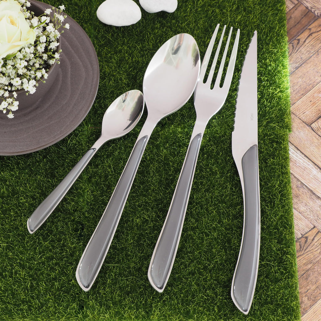 Cutlery Set, Stainless Steel, Grey