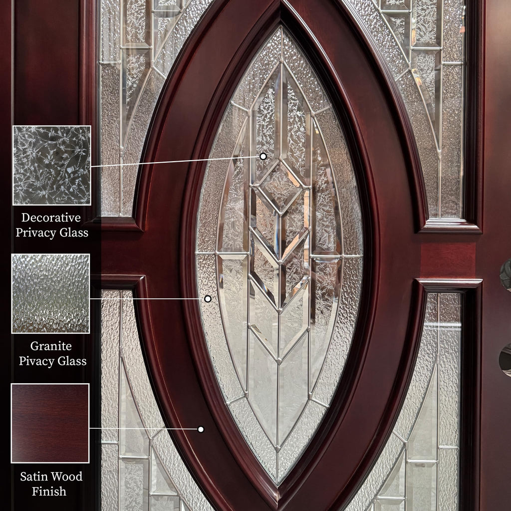 Exterior Front Entry Double House Wood Door (Right Hand, 72"X80")