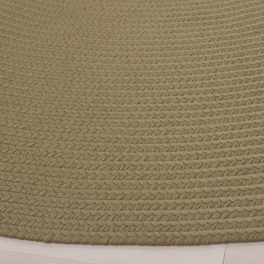 Braided Indoor/Outdoor Washable Oval Rug 3x5, Sage BRD315W
