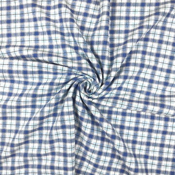 100% Cotton Flannel Fabric | Super Soft | 60" Wide - Medium Weight | Arts & Crafts | for Sewing (Blue Plaid