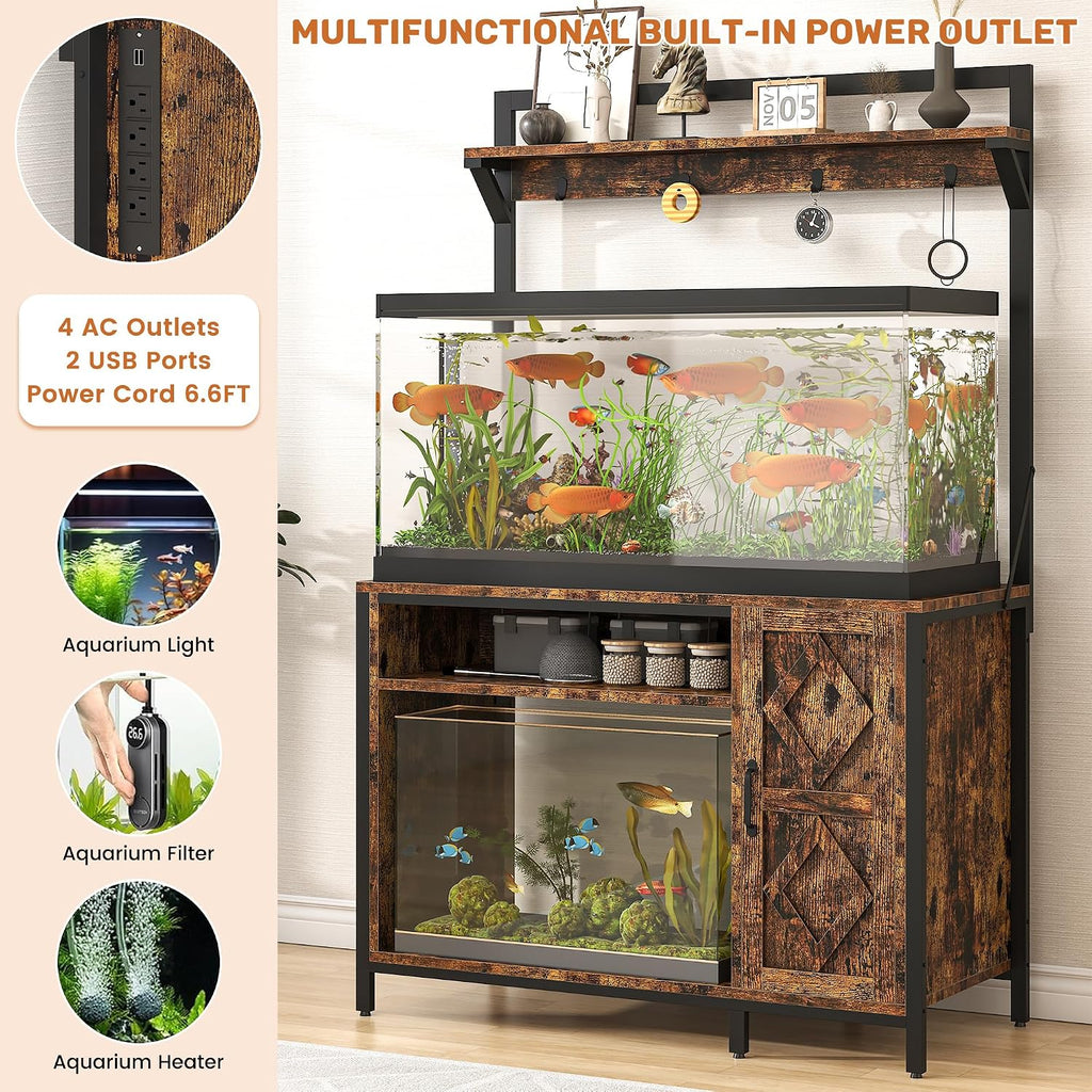 75-120 Gallon Aquarium Stand with Power Outlet