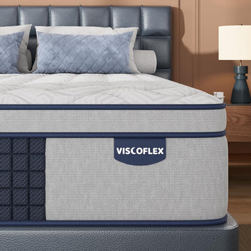 Firm King Mattress 12 Inch - Hybrid Mattress for Extra Back and Lumbar Support - 365 Nights Trial & 10 Years Warranty