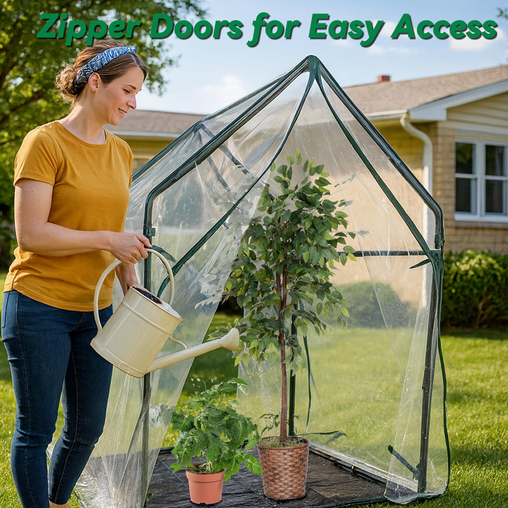 Mini Greenhouse with Waterproof Bottom 36.2"(L) x36.2(W) x59.5(H)