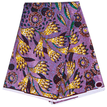 African Fabric 100% Cotton African Ankara Print Kente Gold Stamping Fabric 3 Yards One Piece 1576