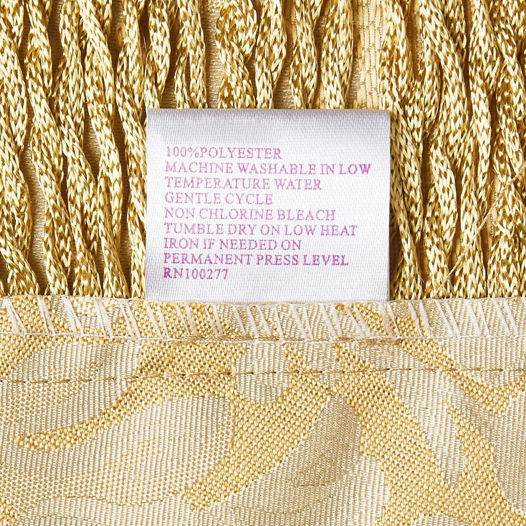 Majestic Damask Design Tablecloth - Beige 60" by 120" Oblong/Rectangle