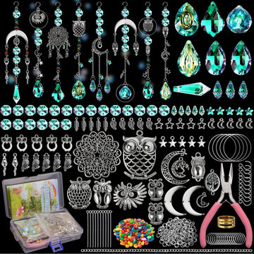 420pcs DIY Sun Catchers Making Kit for Adults Prism Hanging Decor