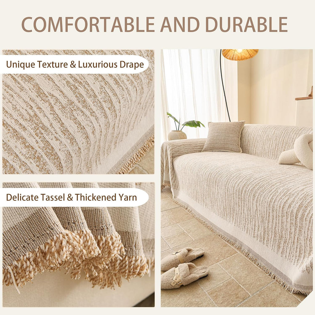 Couch Covers for Dogs 3 Cushion Reversible, Sofa Cover Washable, Loveseat Slipcovers for Pet, Furniture Protector